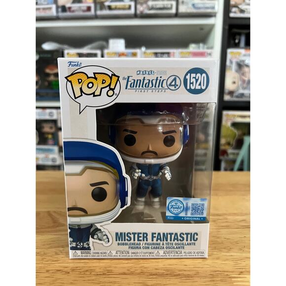 EXCLUSIVE Mister Fantastic Four Space Suit Funko Pop Bobblehead #1520 Marvel MCU - Picture 1 of 6